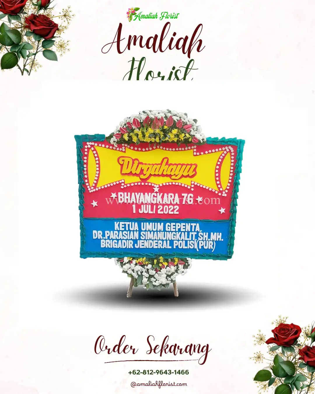 Papan Bunga HUT Ulang Tahun Siman